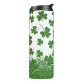 Schitterende Shamrocks Thermosbeker (Gedraaid links)