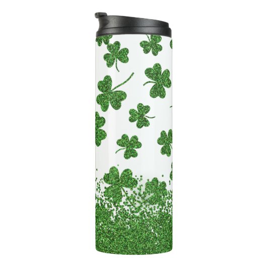 Schitterende Shamrocks Thermosbeker (Geroteerd rechts)