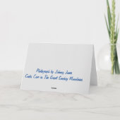 Schitterende Smokey Mountains Cades Cove 5x7 Note  Notitiekaartje (Achterkant)