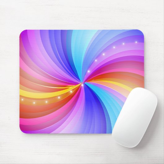 Schitterende stalen van de Kleurenmousepad Muismat (Met muis)