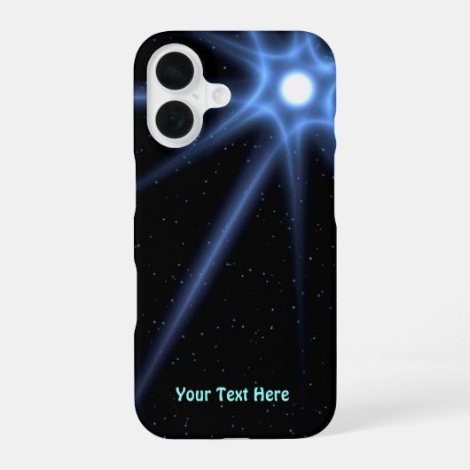Schitterende Ster iPhone 16 Hoesje (Achterkant)