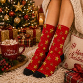Schitterende Sterren Kerstmis Sokken
