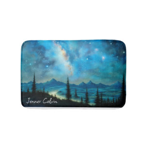 Schitterende Sterrennacht Landschap Surreal Badmat