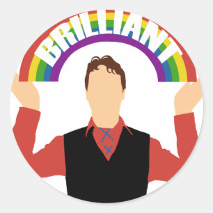 Schitterende sticker! ronde sticker