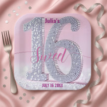 Schitterende stijlvolle chic strass Sweet Sixteen