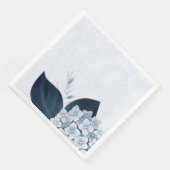 Schitterende, stoffige blauwe, brandkranen servet (Hoek)