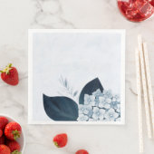 Schitterende, stoffige blauwe, brandkranen servet (Insitu)