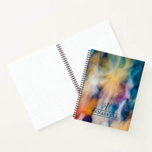 Schitterende stromende kleuren Abstract Design Not Notitieboek (Binnen)
