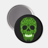 Schitterende Sugar Skull Dia De Los Muertos Dag va Magneet (Voorkant / Achterkant)