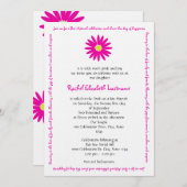 Schitterende tekst van het Bericht van de Daisy Ba Kaart (Voorkant / Achterkant)