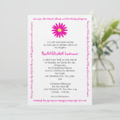 Schitterende tekst van het Bericht van de Daisy Ba Kaart (Staand voorkant)