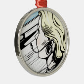 Schitterende telefoonexploitant metalen ornament (Rechts)