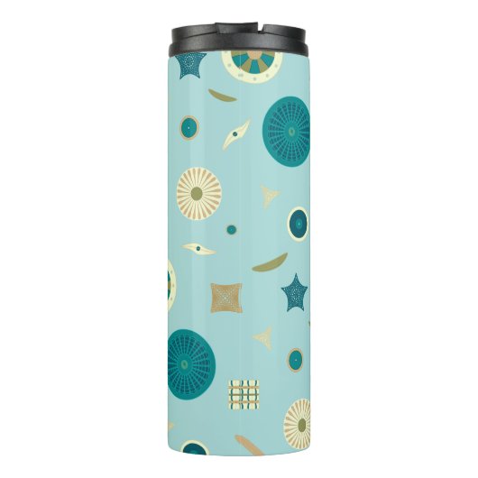 Schitterende thermische getumbler in diatomen thermosbeker (Achterkant)