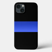 Schitterende Thin Blue Line Police gradiënt Case-Mate iPhone Case (Achterkant)