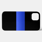 Schitterende Thin Blue Line Police gradiënt Case-Mate iPhone Case (Achterkant (horizontaal))