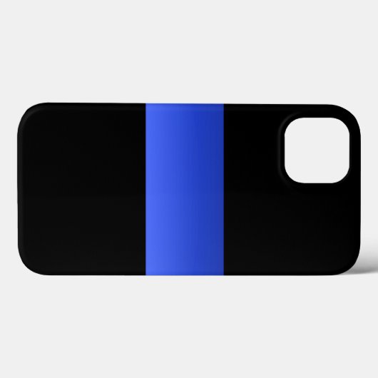 Schitterende Thin Blue Line Police gradiënt Case-Mate iPhone Case (Achterkant (horizontaal))