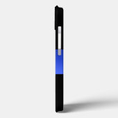 Schitterende Thin Blue Line Police gradiënt Case-Mate iPhone Case (Achterkant / Links)