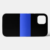 Schitterende Thin Blue Line Police gradiënt Case-Mate iPhone Case (Achterkant (horizontaal))