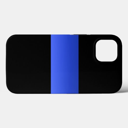 Schitterende Thin Blue Line Police gradiënt Case-Mate iPhone Case (Achterkant (horizontaal))