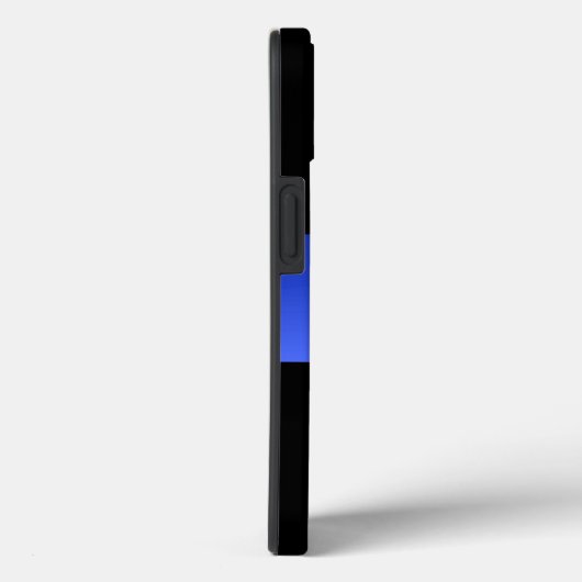 Schitterende Thin Blue Line Police gradiënt Case-Mate iPhone Case (Achterkant / Rechts)