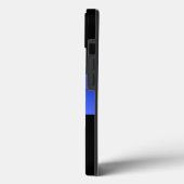 Schitterende Thin Blue Line Police gradiënt Case-Mate iPhone Case (Achterkant / Links)