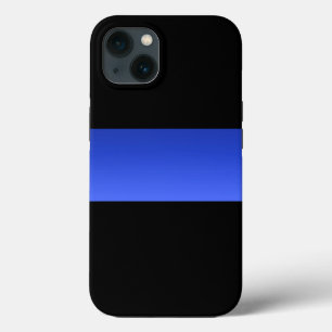 Schitterende Thin Blue Line Police gradiënt iPhone 13 Hoesje
