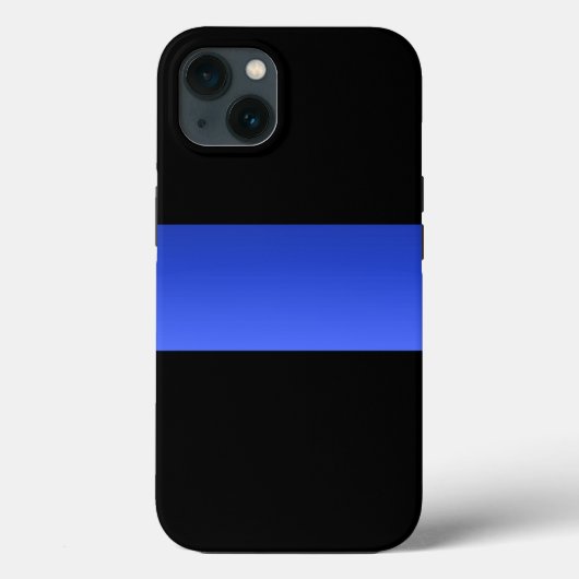 Schitterende Thin Blue Line Police gradiënt Case-Mate iPhone Case (Achterkant)