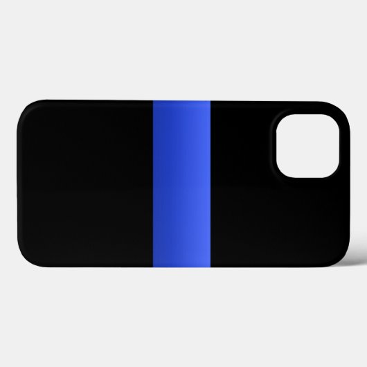 Schitterende Thin Blue Line Police gradiënt Case-Mate iPhone Case (Achterkant (horizontaal))