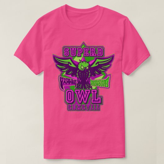 Schitterende uil t-shirt (Design voorkant)