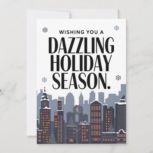 Schitterende vakantie - kerst Kaart (Voorkant)