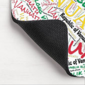 Schitterende Vanuatu-vlagkleuren patriottisch Muismat (Hoek)