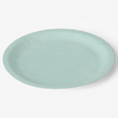 Schitterende verse munt groen wegwerpbaar papieren bordje (Gekanteld)