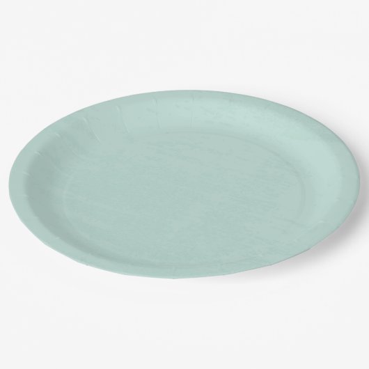 Schitterende verse munt groen wegwerpbaar papieren bordje (Gekanteld)