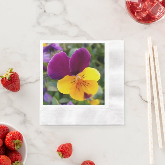 Schitterende viooltjes servet (Insitu)