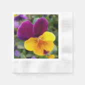 Schitterende viooltjes servet (Voorkant)