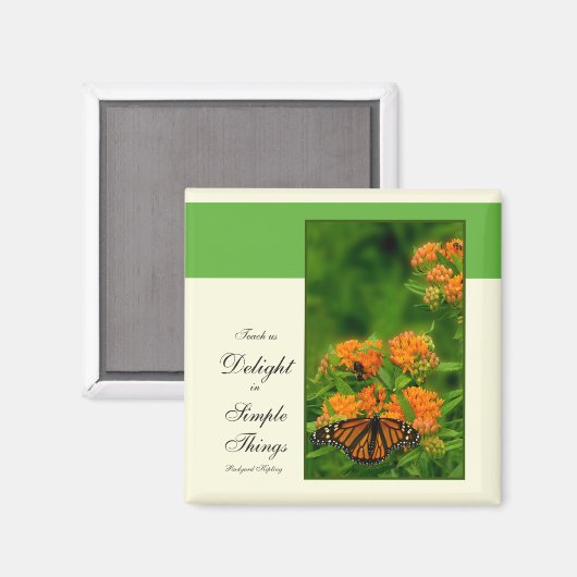 Schitterende vlinder magneet (Voorkant / Achterkant)