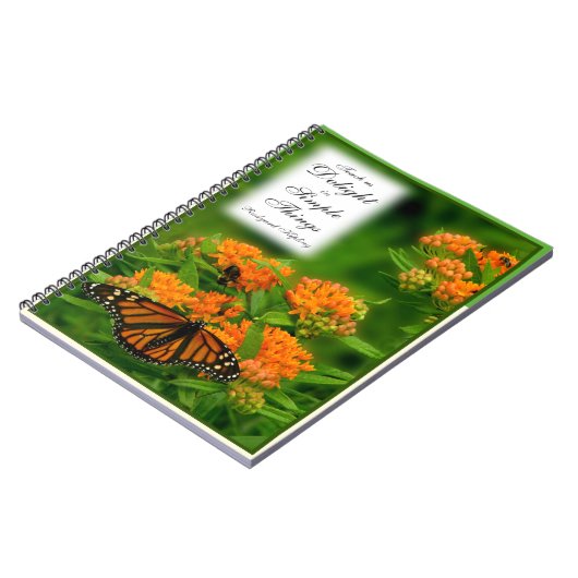 Schitterende vlinder notitieboek (Linkerzijde)