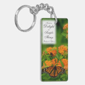 Schitterende vlinder sleutelhanger (Voorkant Links)