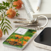 Schitterende vlinder sleutelhanger (Voorkant Rechts)