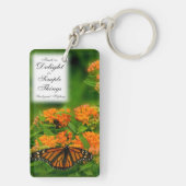 Schitterende vlinder sleutelhanger (achterkant)