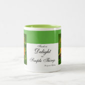 Schitterende vlinder tweekleurige koffiemok (Center)