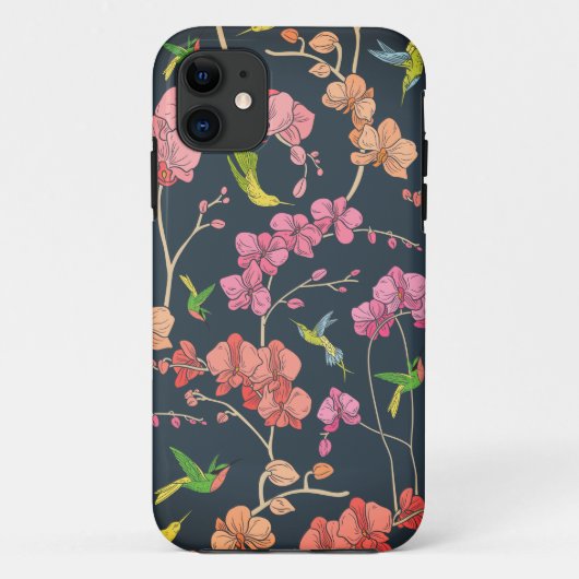 Schitterende vogelstand en orchideeën Case-Mate iPhone case (Achterkant)