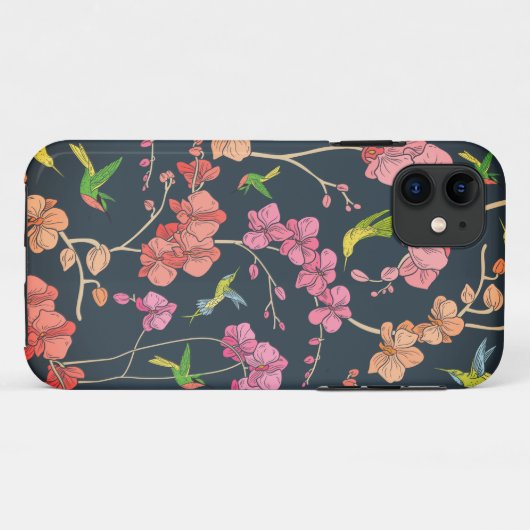 Schitterende vogelstand en orchideeën Case-Mate iPhone case (Achterkant (horizontaal))
