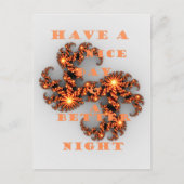 Schitterende vrouwelijke vormgeving 's nachts briefkaart (Voorkant)