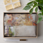 Schitterende Waterverf Seaside Village-lospage Tissuepapier (Geschenk)