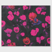 Schitterende waterverf tulpbloemen naadloos besche cadeaupapier (Vlak)