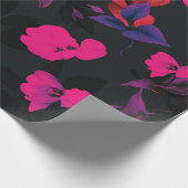 Schitterende waterverf tulpbloemen naadloos besche cadeaupapier (Hoek)