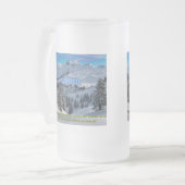 schitterende winter matglas bierpul (Voorkant links)