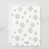 Schitterende winter met sneeuwman Kerstkaart (Achterkant)