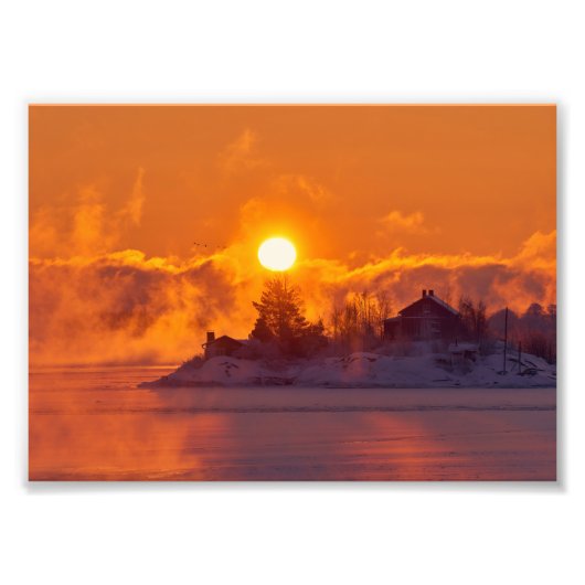 Schitterende winterfoto-uitbreiding foto afdruk (Voorkant)